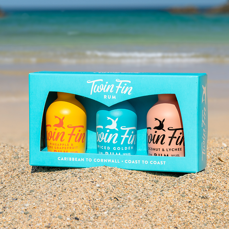 Twin Fin Rum Mini Gift Box 3 X 5cl