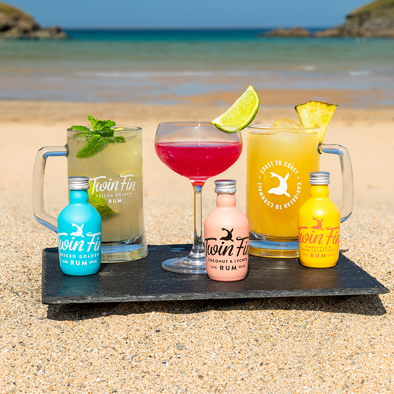 Twin Fin Rum Mini Gift Box 3 X 5cl