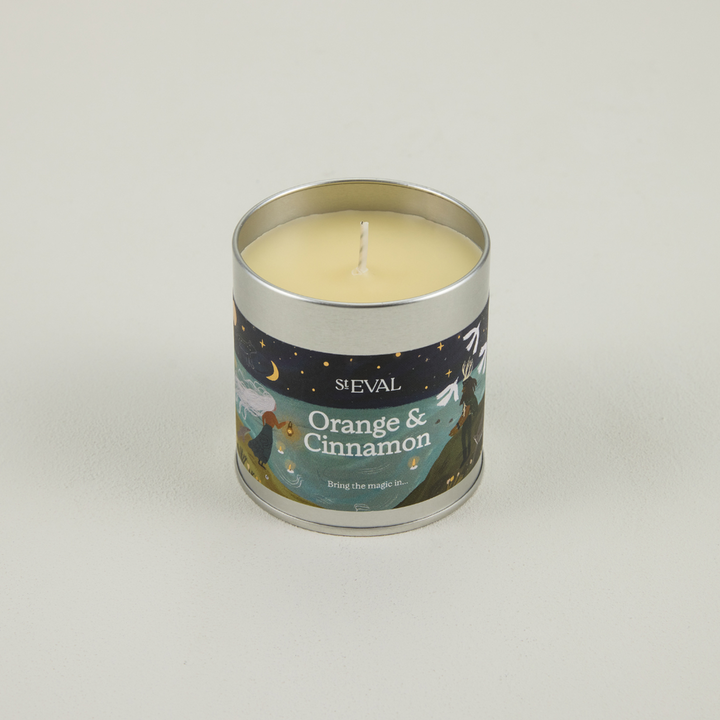 St Eval Orange & Cinnamon Scented Tin Candle
