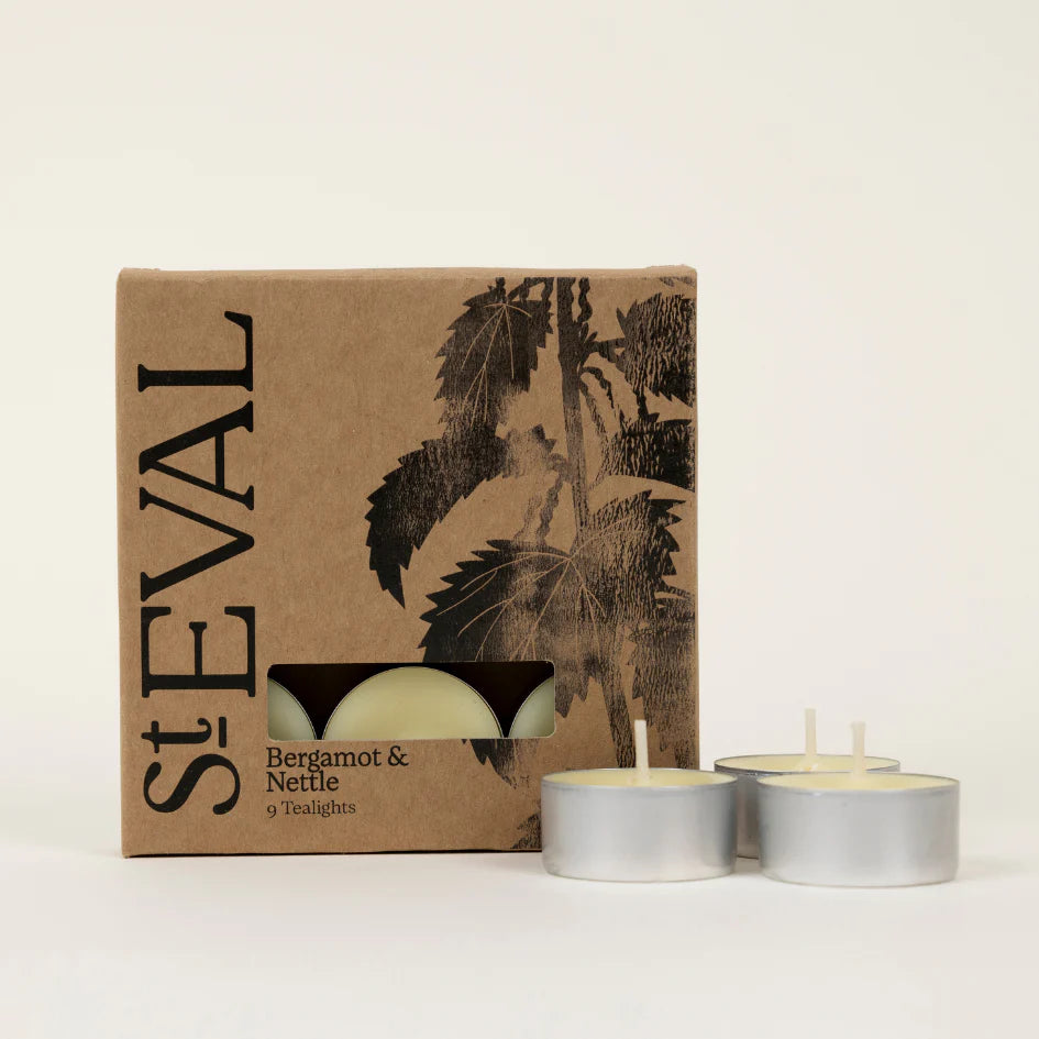 St Eval Bergamot & Nettle, Scented Tealights, x 9