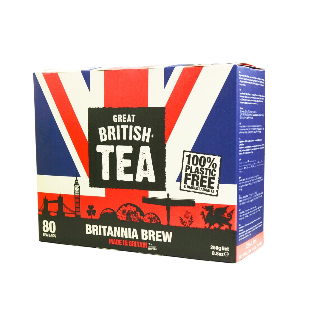 Cornish Tea - Britannia Brew - 80 Tea Bags.