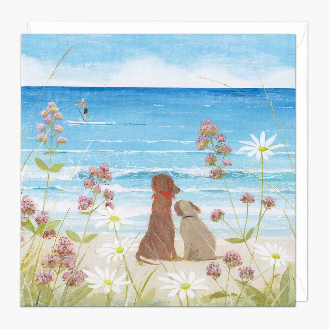 Dogs Down By The Coast Art Card