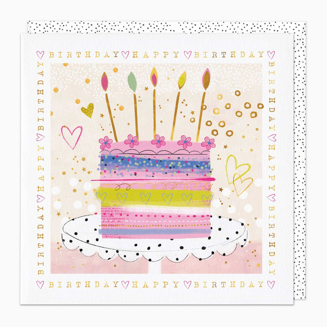 Happy Birthday Cake Card