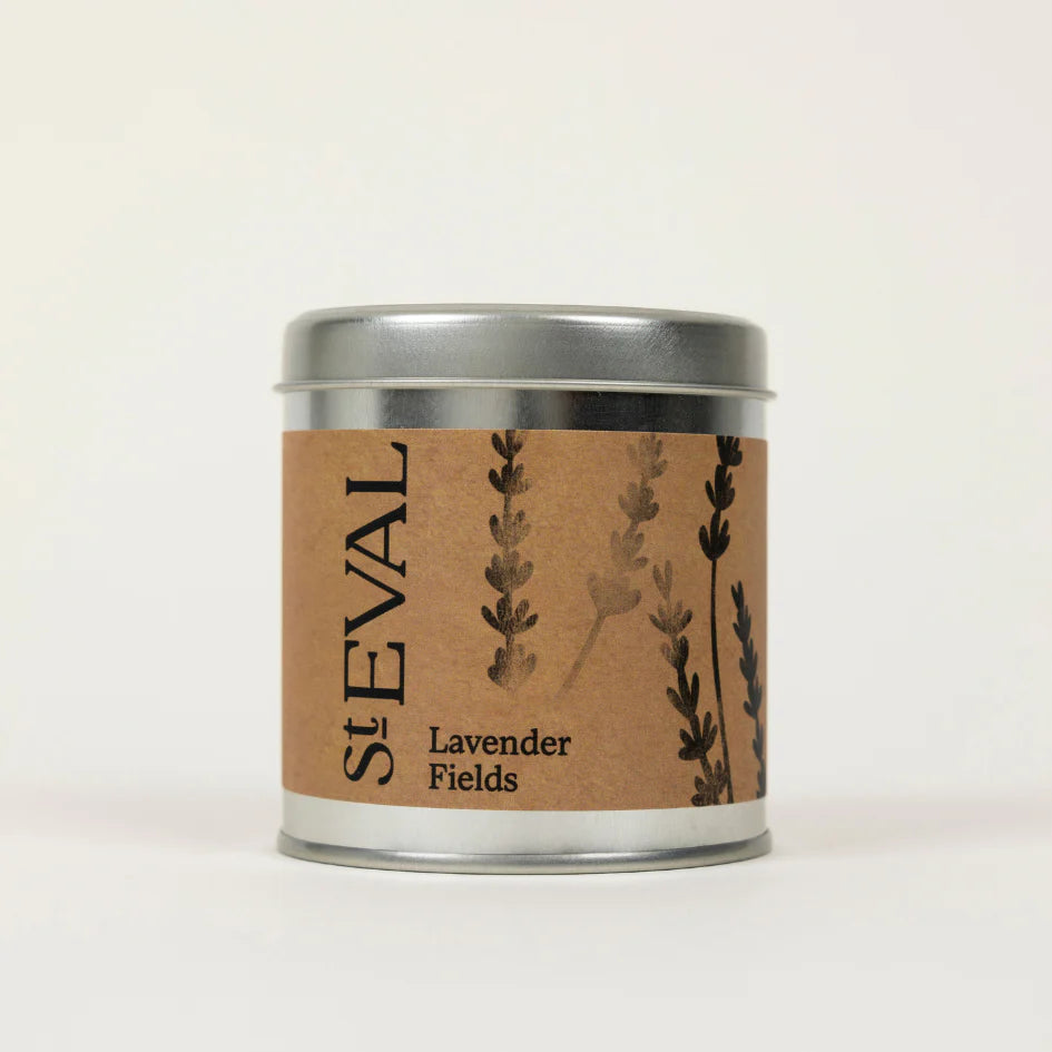 St Eval Lavender Scented Tin Candle