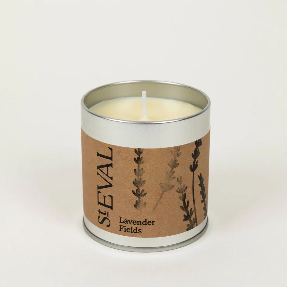 St Eval Lavender Scented Tin Candle