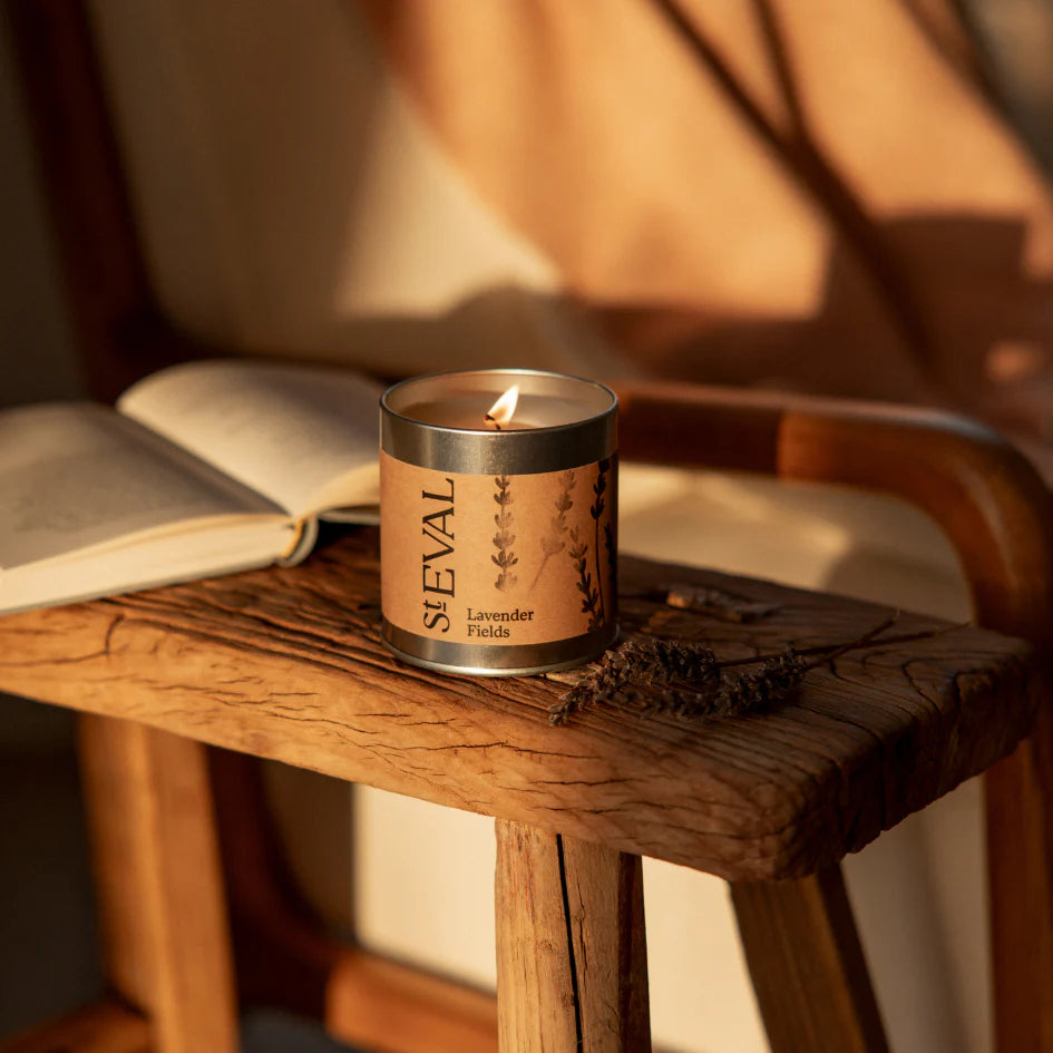 St Eval Lavender Scented Tin Candle