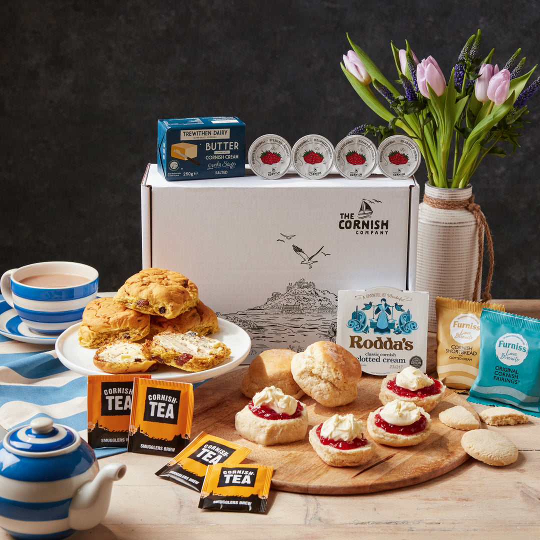The Cream Tea & Saffron Bun Hamper