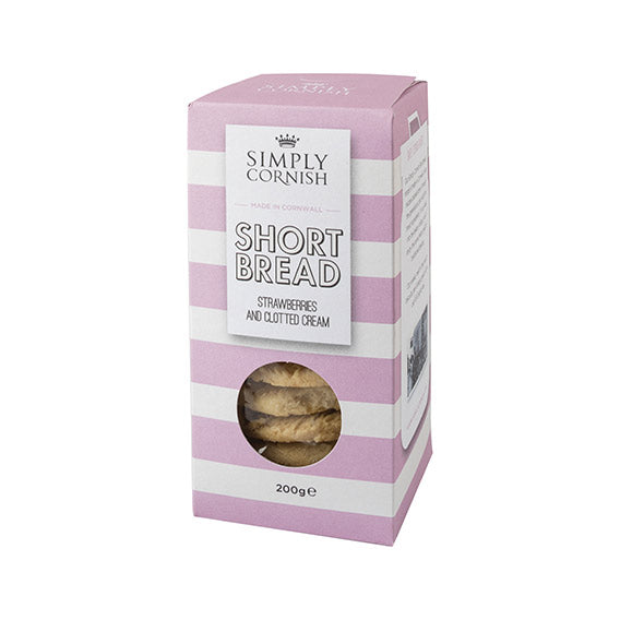 Simply Cornish Strawberries & Clotted Cream Shortbread
