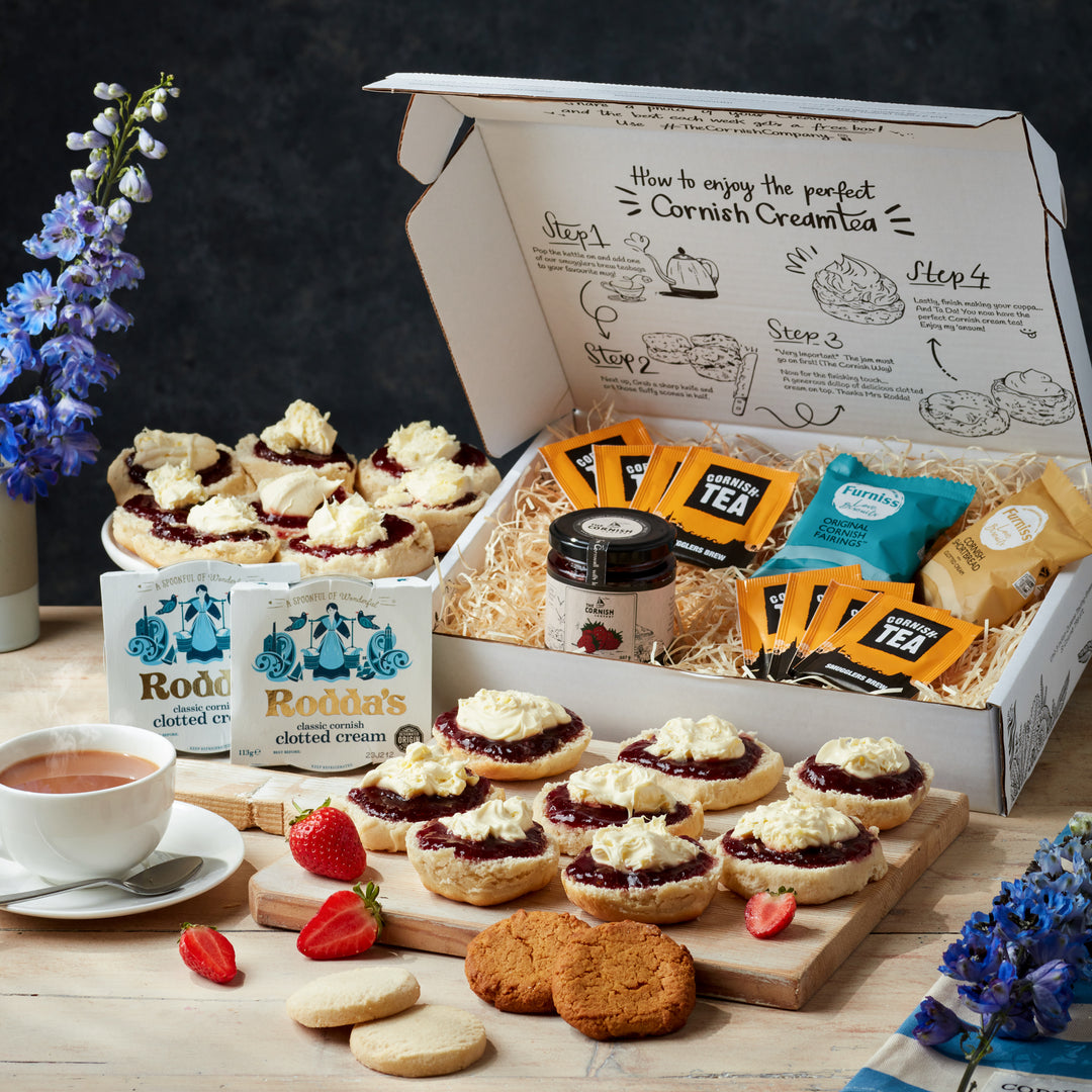 The Cream Tea Hamper Extra Scones, Jam & Cream