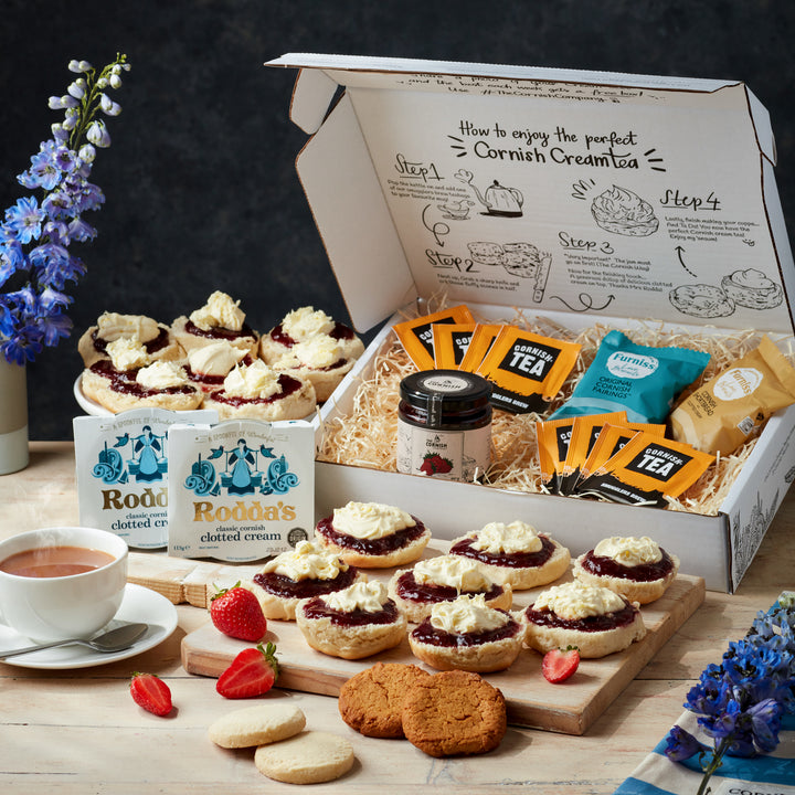 The Cream Tea Hamper Extra Scones, Jam & Cream
