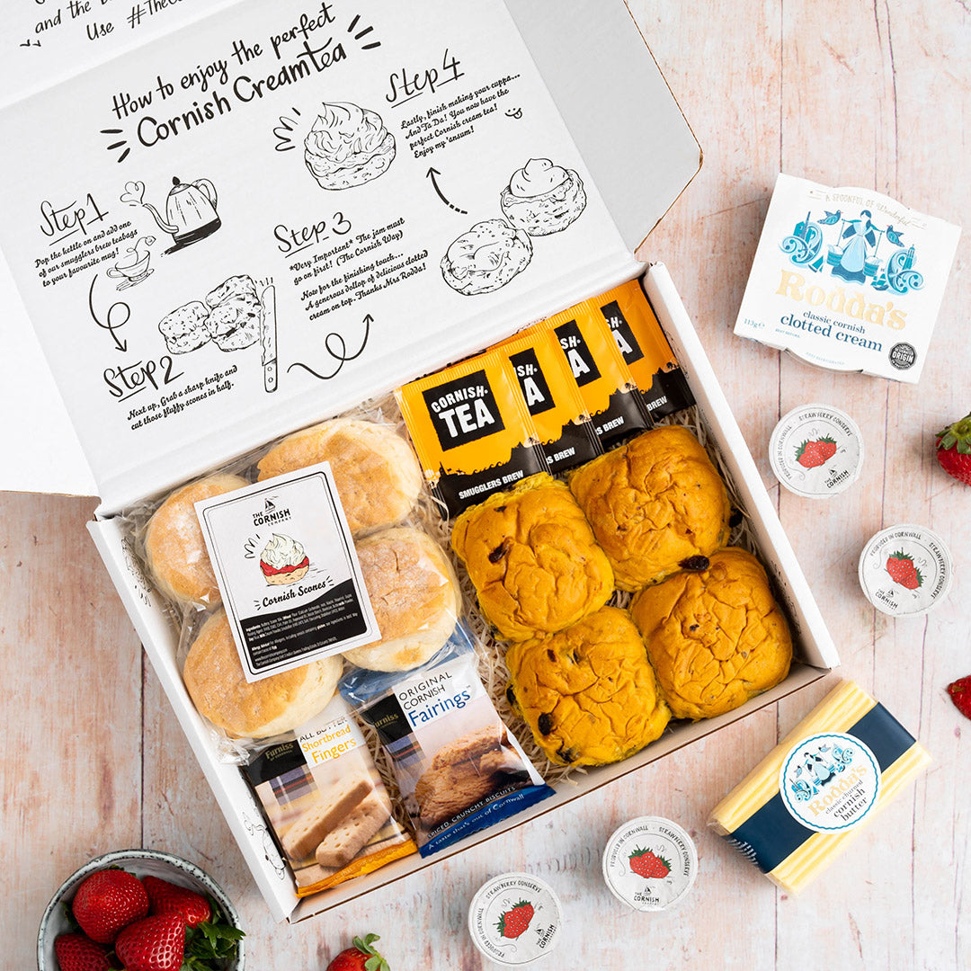 The Cream Tea & Saffron Bun Hamper