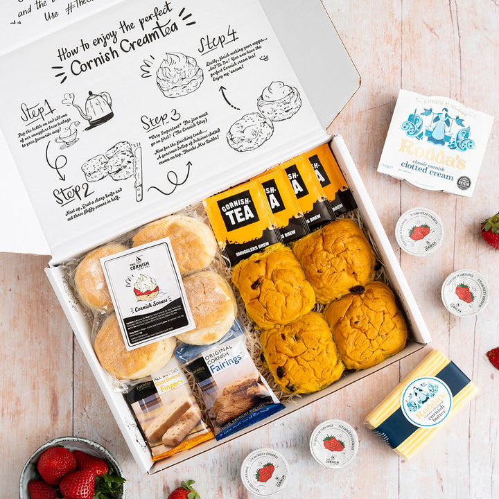 The Cream Tea & Saffron Bun Hamper
