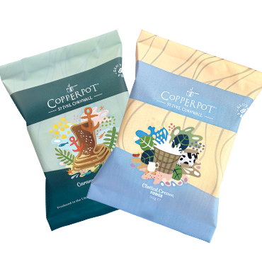 Copperpot Cornish Clotted Cream & Sea Salt Fudge 50g x 2