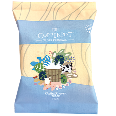 Copperpot Cornish Clotted Cream Fudge 50g