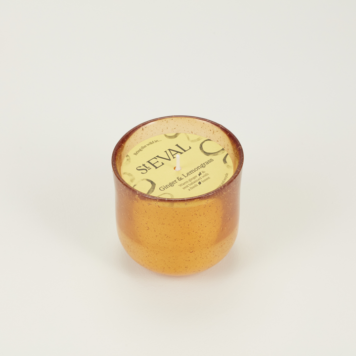 St Eval Bay Ginger & Lemongrass, Sea Garden Glass Candle