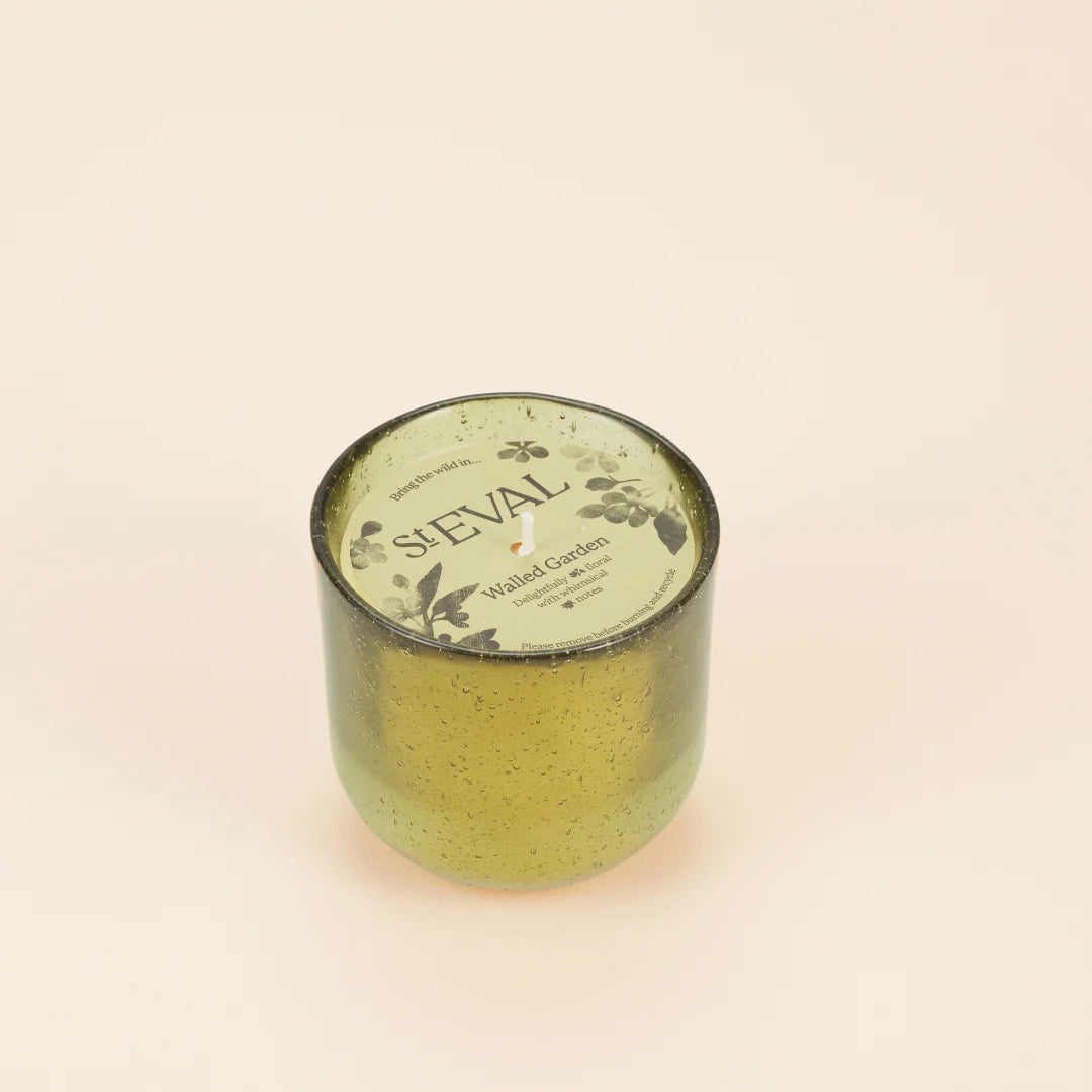 St Eval Walled Garden Sea Garden Pot Glass Candle