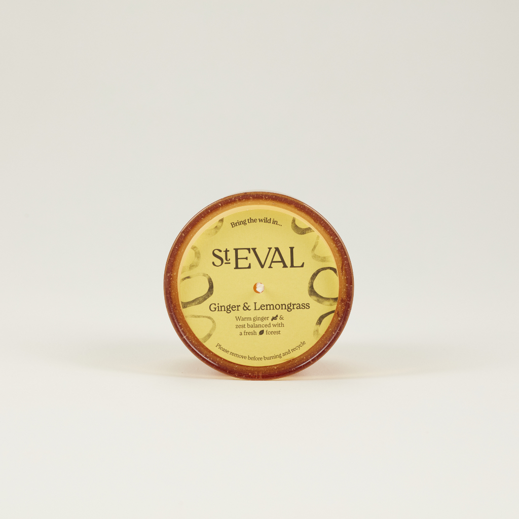 St Eval Bay Ginger & Lemongrass, Sea Garden Glass Candle