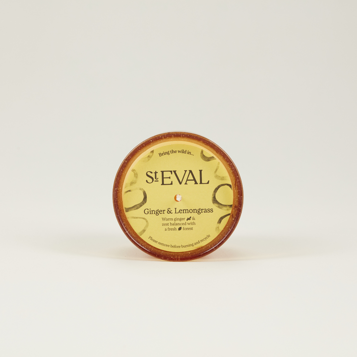 St Eval Bay Ginger & Lemongrass, Sea Garden Glass Candle