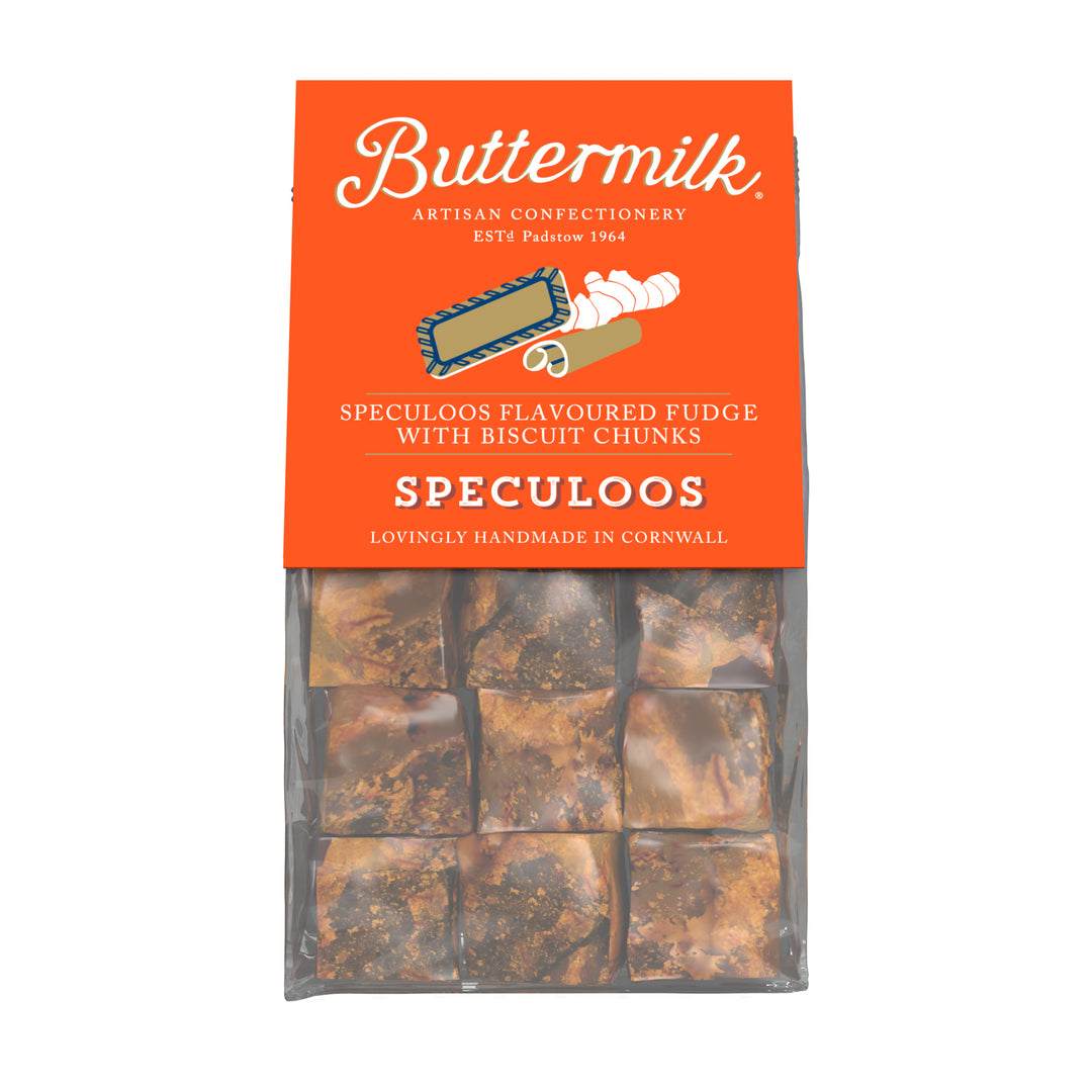 Buttermilk Speculoos Flavoured Fudge with Biscuit Chunks 175g