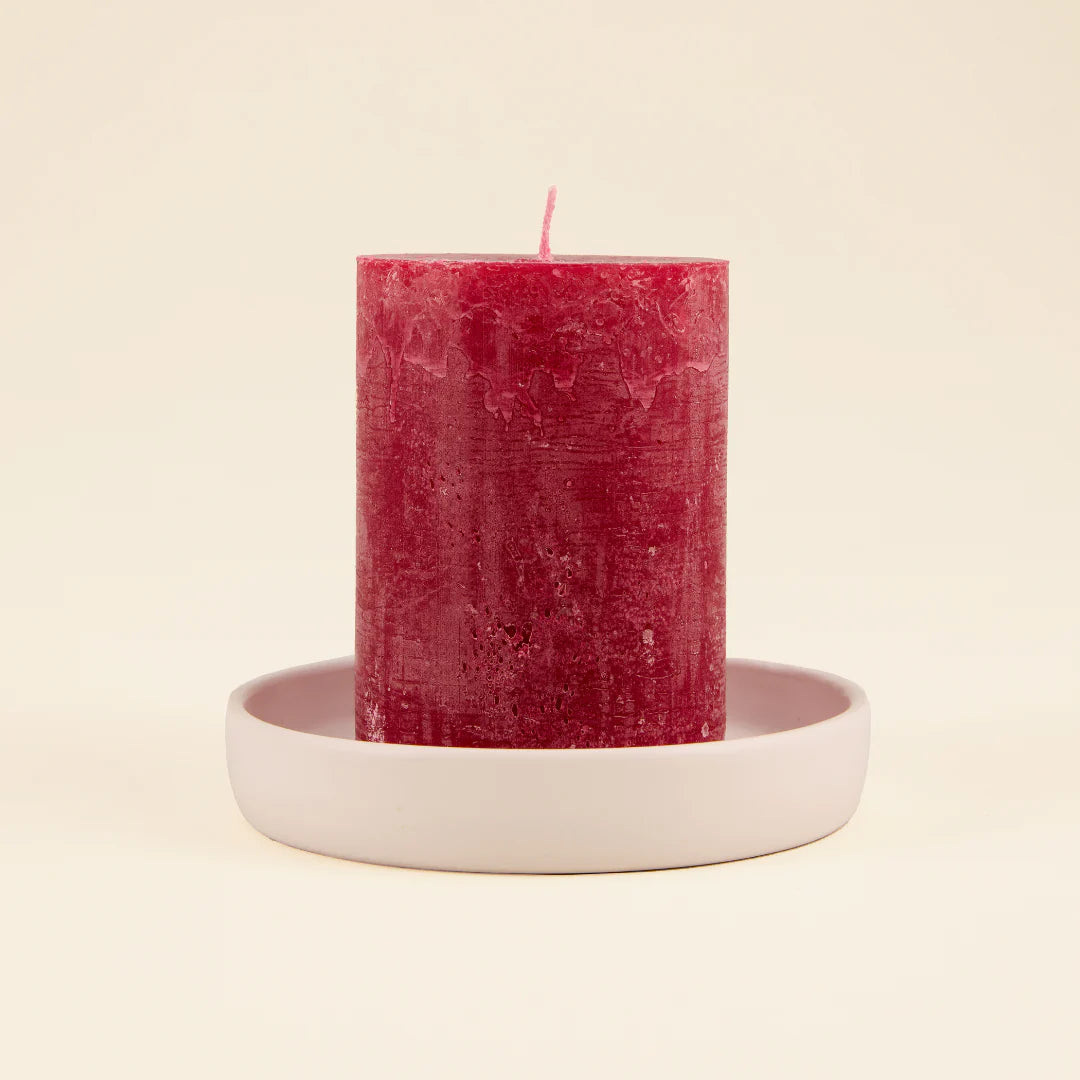 Hawthorn & Berries Fragranced Coloured Pillar