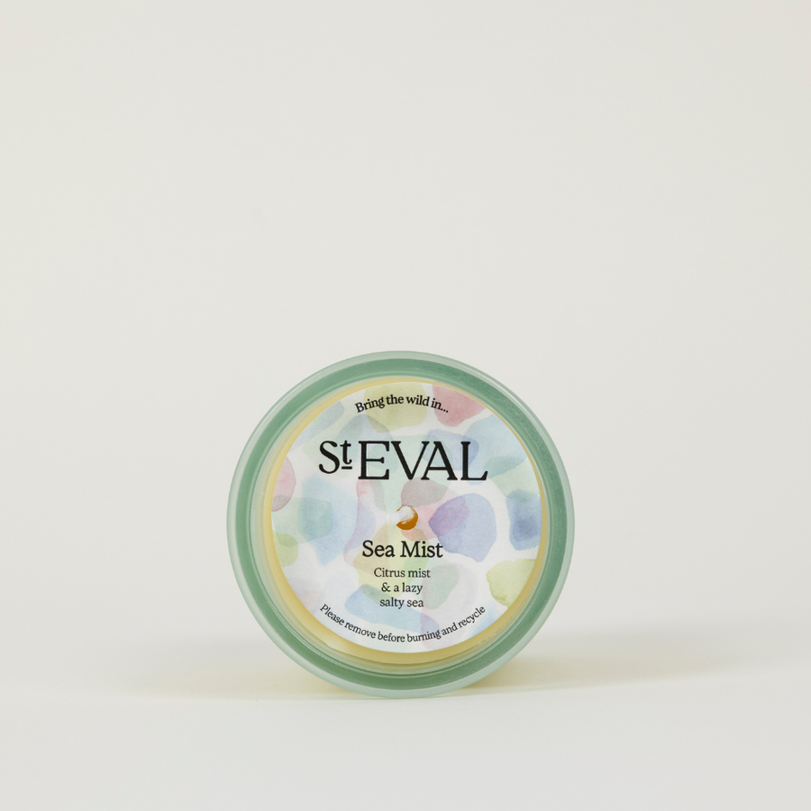 St Eval Coastal Sea Mist Scented Candle In Tin - 45 Hour Burn - Made In UK