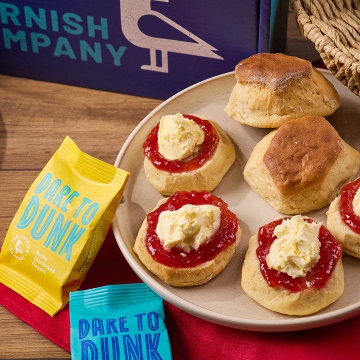Cheese & Onion Pasty & Cream Tea Hamper