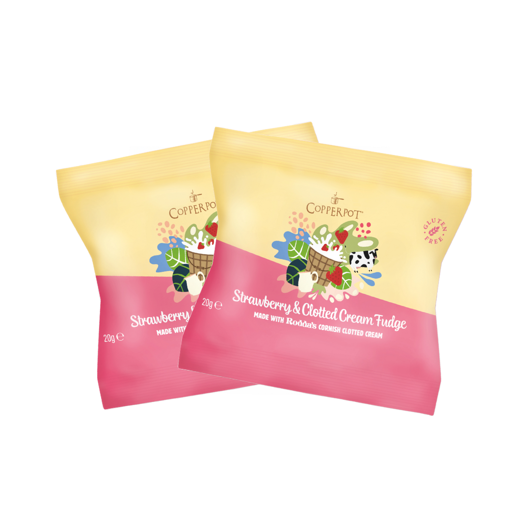 Copperpot Strawberry & Cream Duo Fudge 2 x 20g