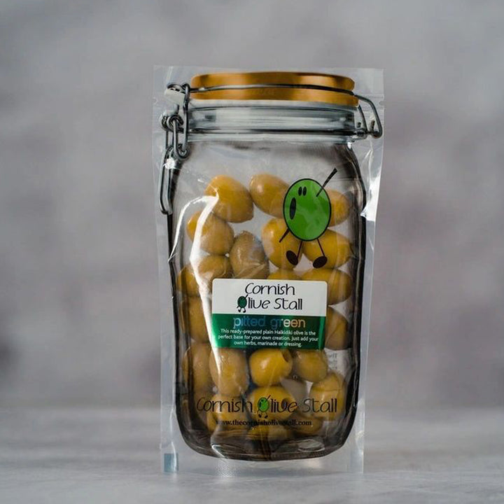 Pitted Green Olives - The Cornish Olive Stall