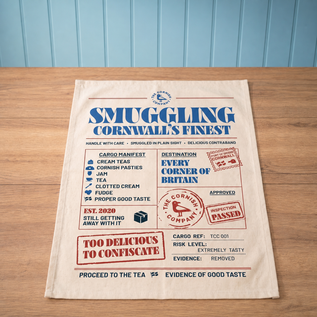 Smuggling Cornwall's Finest Tea Towel