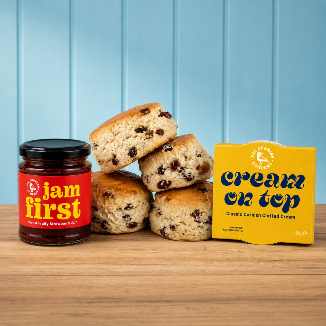 Extra Jam, Cream & Fruit Scones
