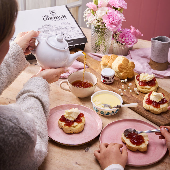Mini Cream Tea The Flower Scone Cream Tea Hamper – The Cornish Company