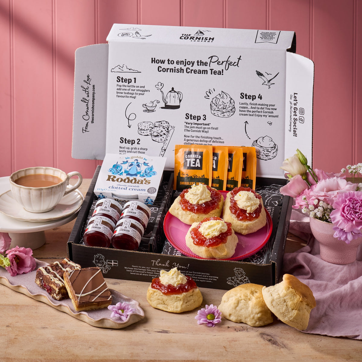 Mother's Day Gluten Free Cream Tea Hamper – The Cornish Company