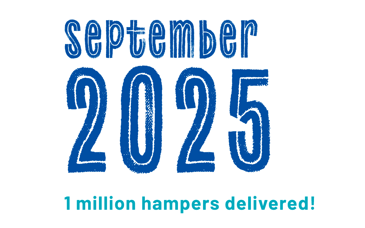 September 2025. 1 million hampers delivered