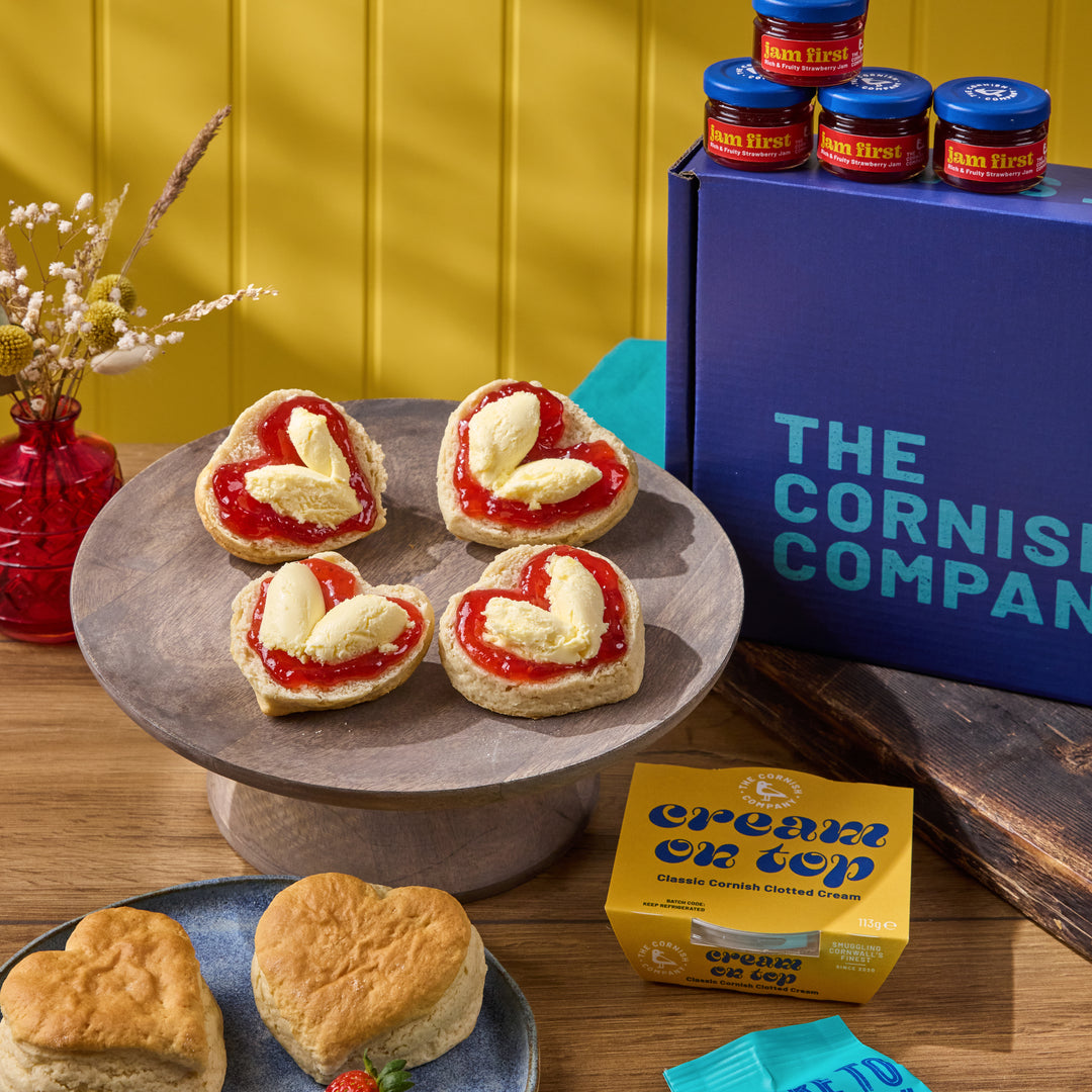 The Love Heart Cream Tea Hamper