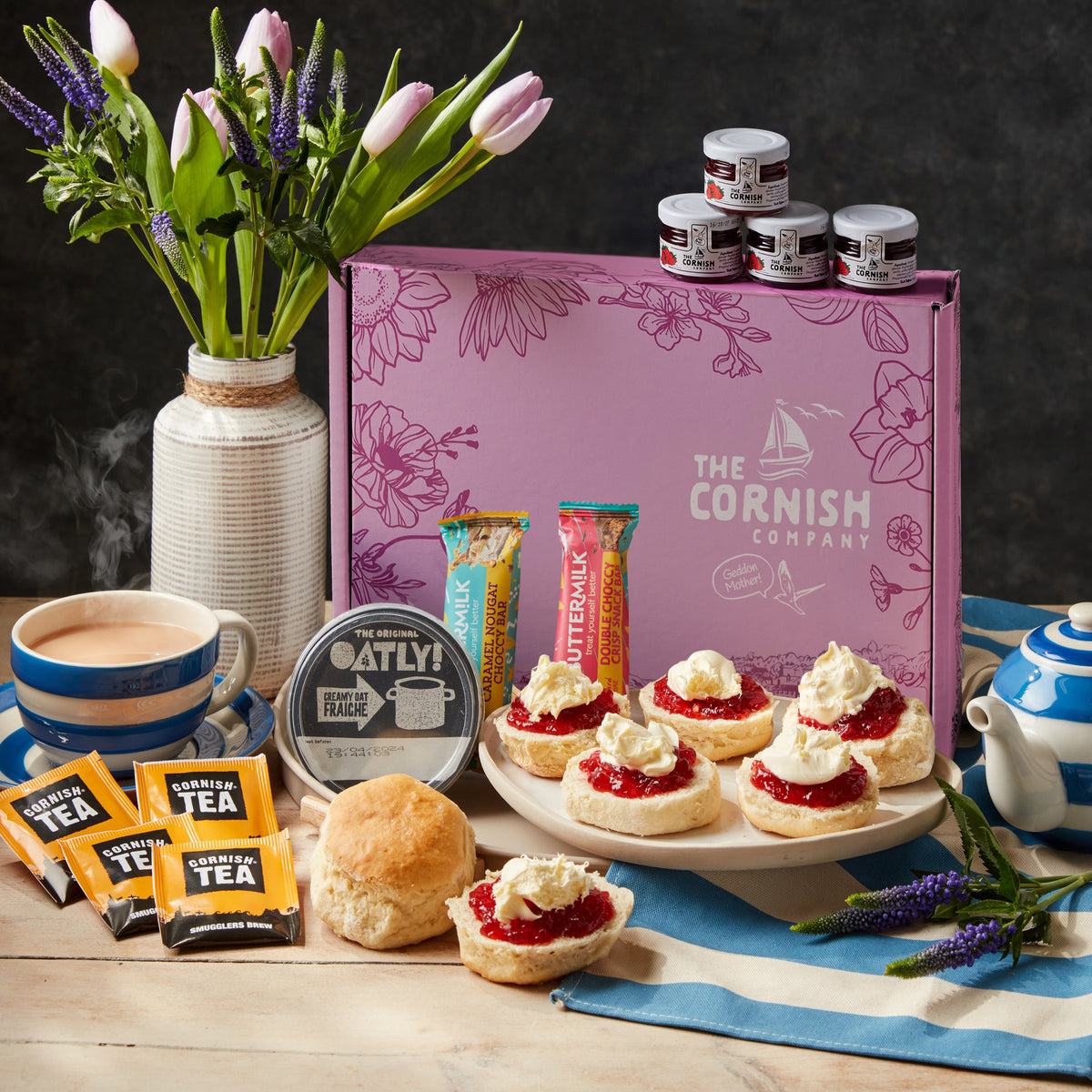 Mother's Day Vegan Cream Tea Hamper – The Cornish Company