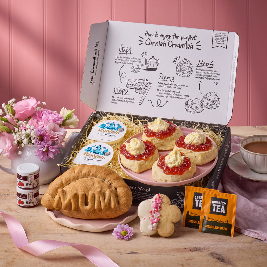 The Mum Pasty & Cream Tea Hamper – The Cornish Company