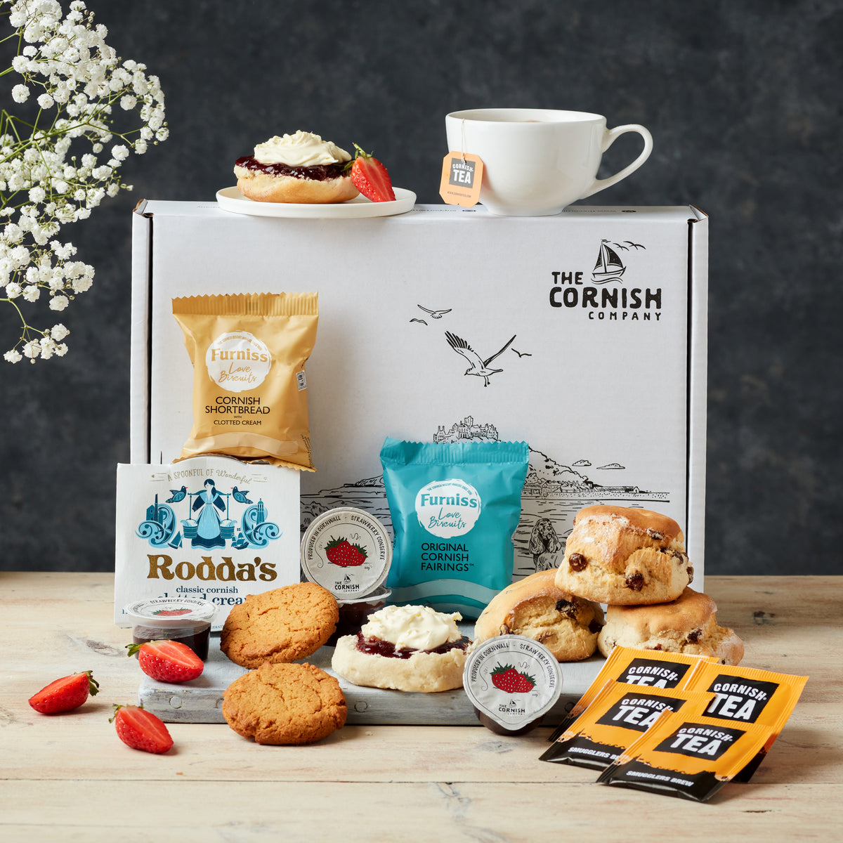 The Fruit Scone Cream Tea Hamper – The Cornish Company