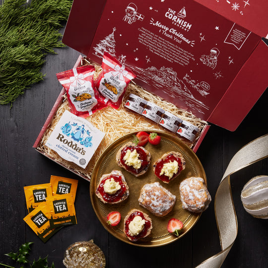 The Christmas Cream Tea Hamper The Cornish Company