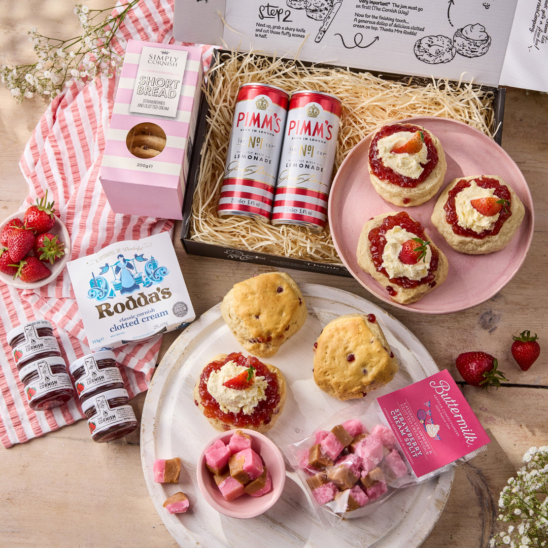 Strawberry & Pimms Cream Tea Hamper