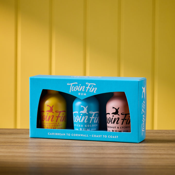 Twin Fin Rum Mini Gift Box 3 X 5cl
