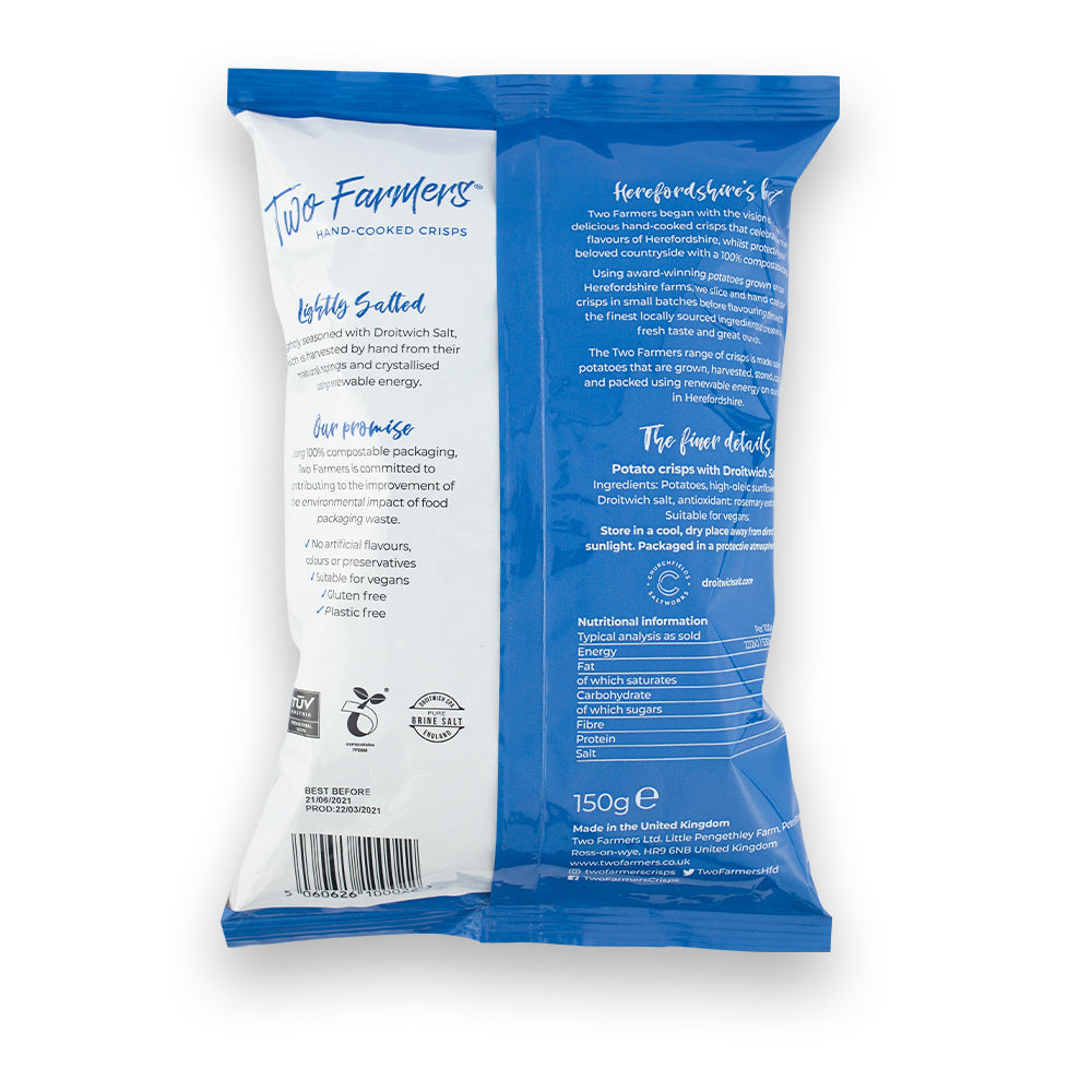 Two Farmers Lighty Salted Crisps 150g