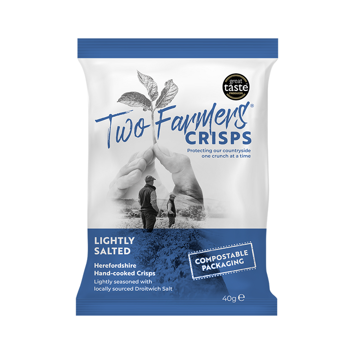 Two Farmers Lighty Salted Crisps 40g