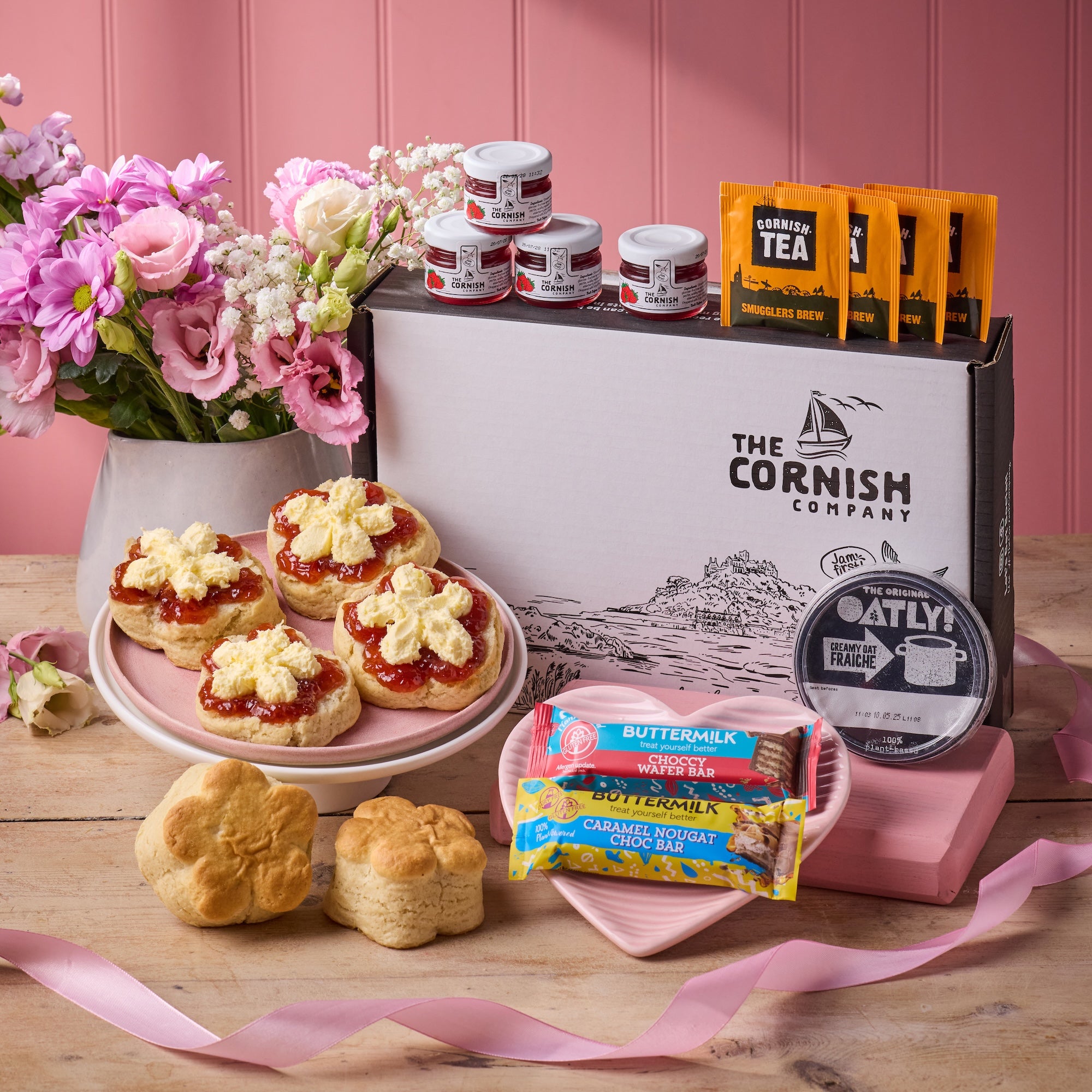 Flower Vegan Cream Tea Hamper – The Cornish Company