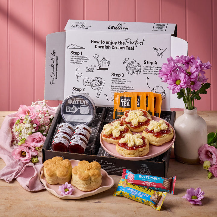 Mother's Day Flower Vegan Cream Tea Hamper