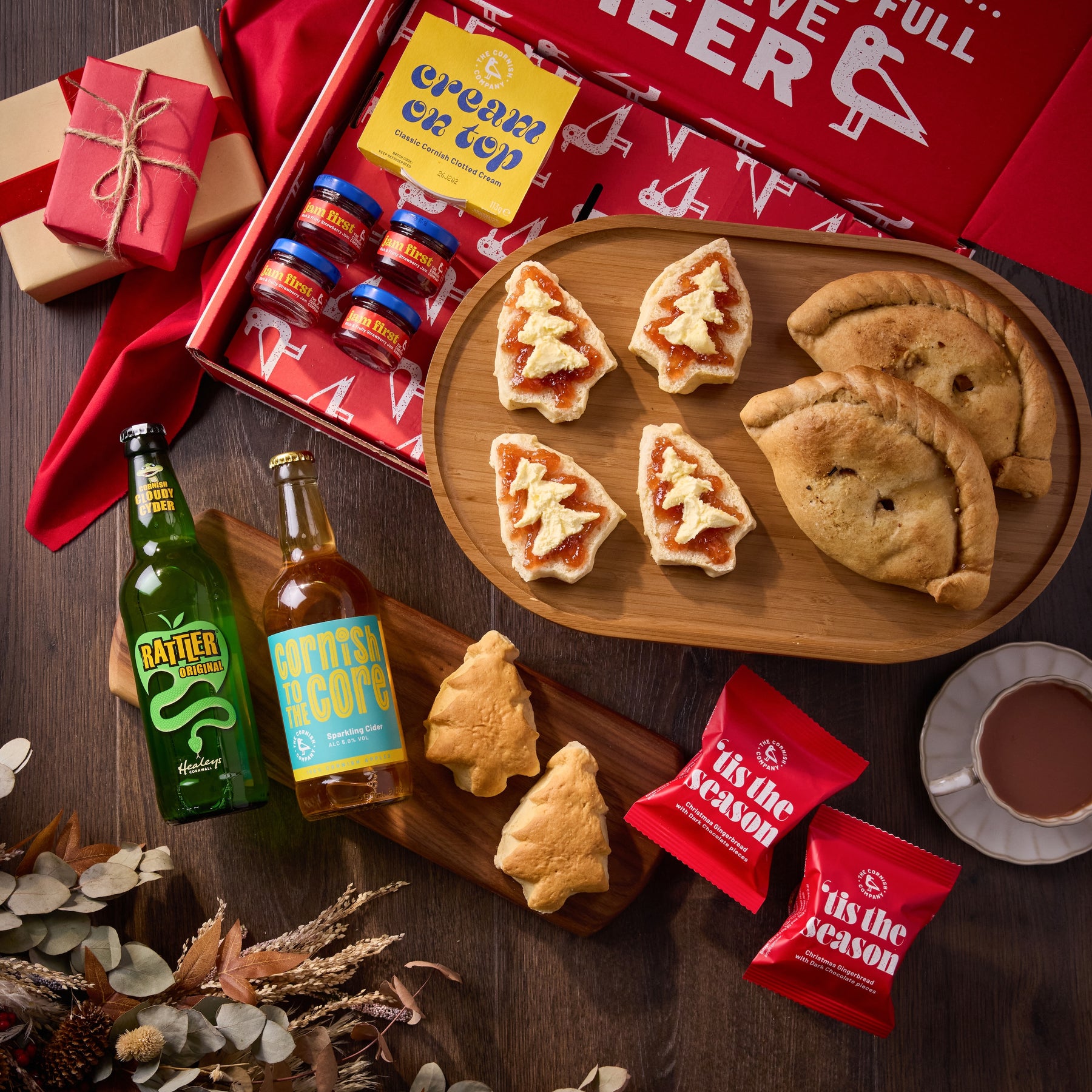 The Christmas Pasty & Cider Treat Hamper – The Cornish Company