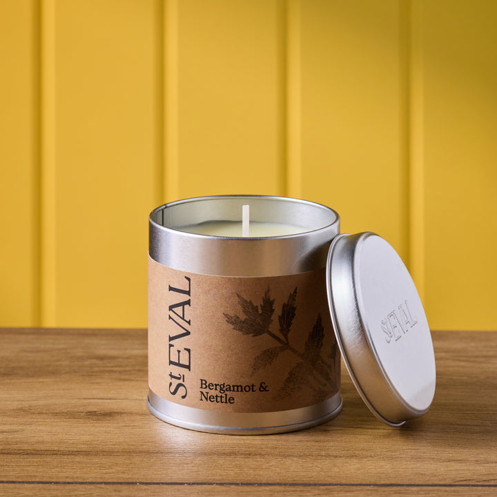 St Eval Bergamot & Nettle Scented Tin Candle