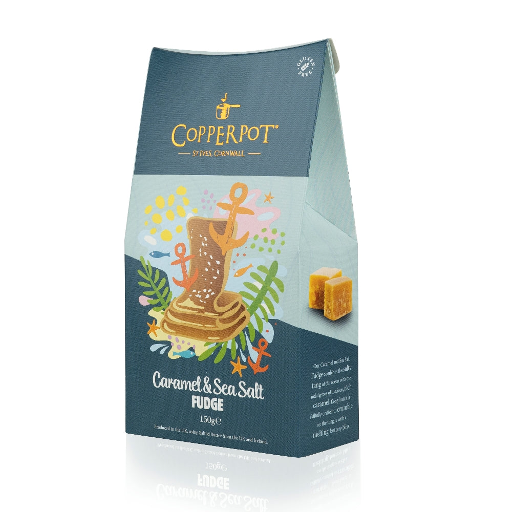 Copperpot Cornish Caramel & Sea Salt Fudge 150g