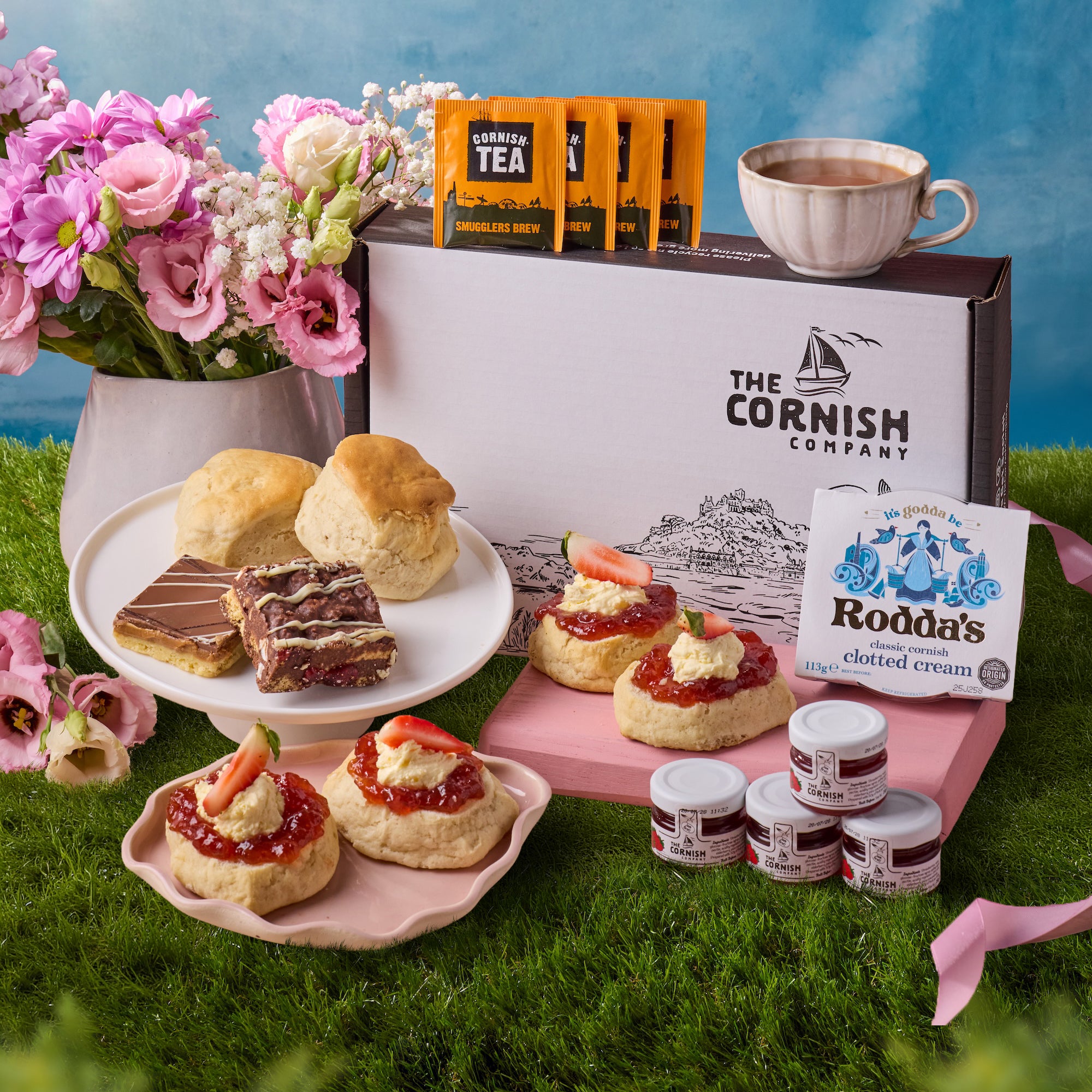 Easter Gluten Free Cream Tea Hamper – The Cornish Company